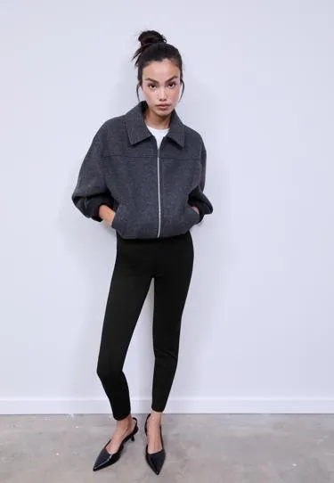 Легинсы из ткани «интерлок» с вырезами- Заказать в России