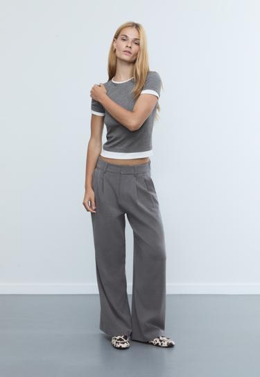 Stradivarius Регулируемые брюки очень широкого кроя