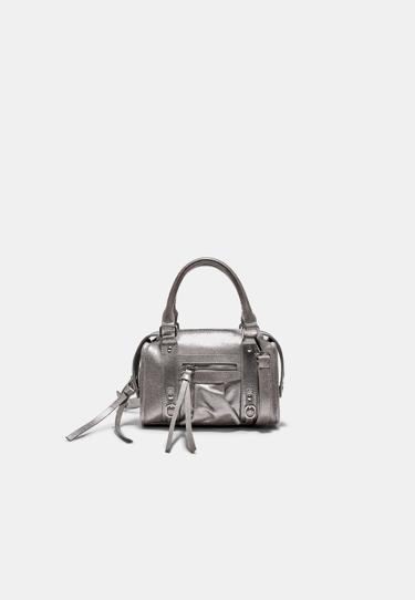 Stradivarius Сумка-боулинг с плечевым ремнем на молнии купить с доставкой.