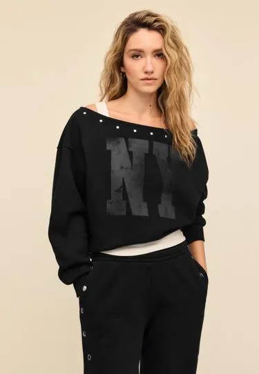 Свитшот с заклепками- Заказать в России