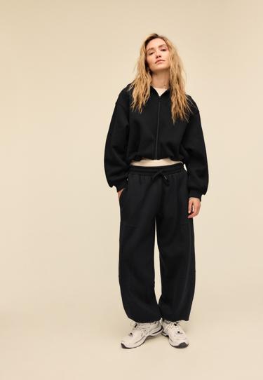 Толстовка-бомбер с принтованным капюшоном- Заказать в России