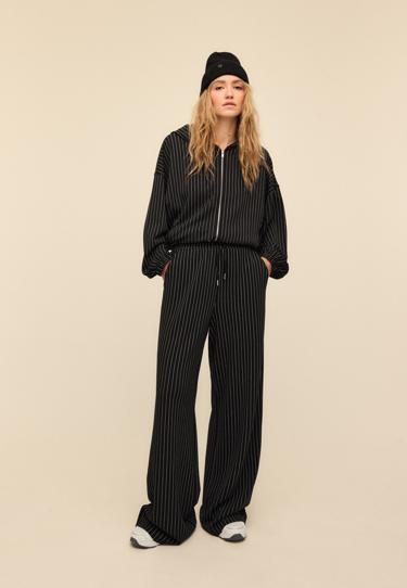 Stradivarius Брюки-джоггеры палаццо, мягкие на ощупь