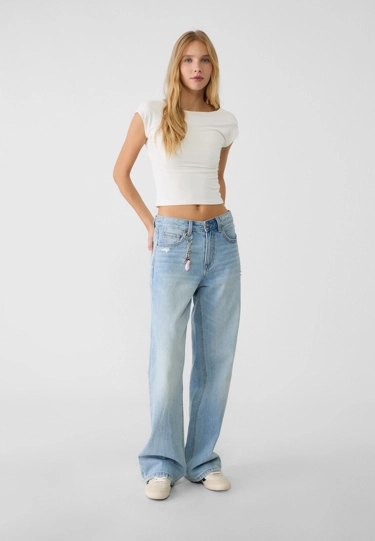 Stradivarius Джинсы прямого кроя