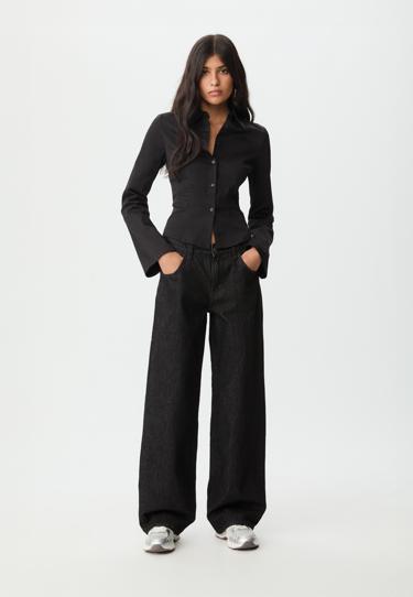 Stradivarius Приталенная рубашка с плавными рукавами