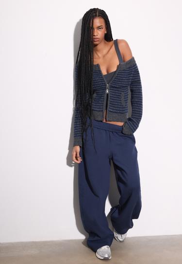 Stradivarius Кардиган с воротником-лодочкой и молнией купить с доставкой.