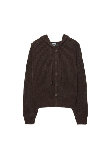 Stradivarius Кардиган с капюшоном на пуговицах купить с доставкой.