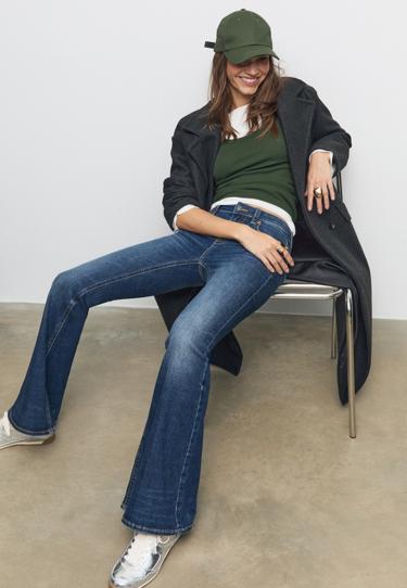 Stradivarius D04 джинсы клеш с низкой посадкой купить с доставкой.