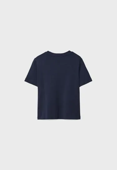 Базовая футболка классического кроя из плотного материала