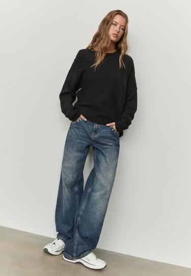 Stradivarius Асимметричный трикотажный джемпер