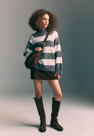 Stradivarius Базовый вязаный свитер