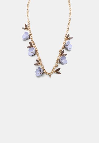 Stradivarius Ожерелье с подвесками-цветами