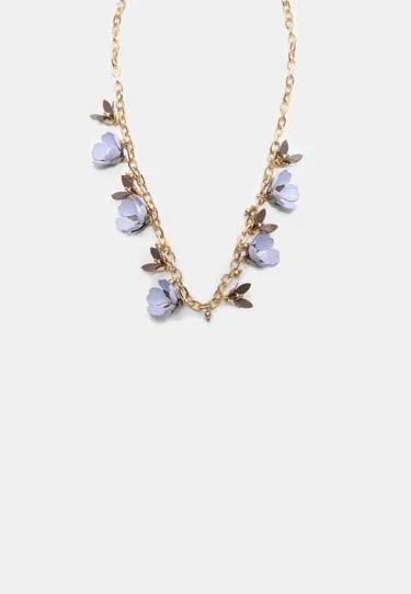 Ожерелье с подвесками-цветами