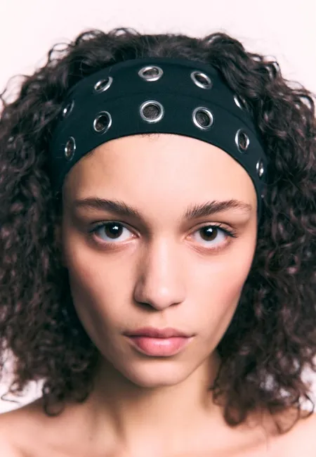 Набор из 2 резинок для волос с заклепками- Заказать в России