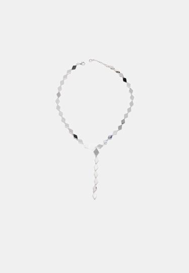 Колье-лариат с ромбовидным кристаллом- Заказать в России