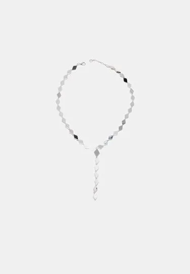 Колье-лариат с ромбовидным кристаллом- Заказать в России