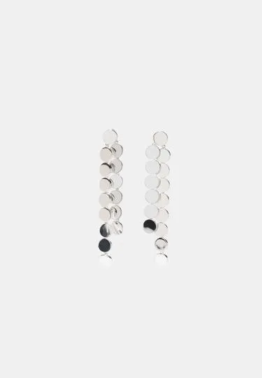 Длинные серьги с мини-кругами- Заказать в России