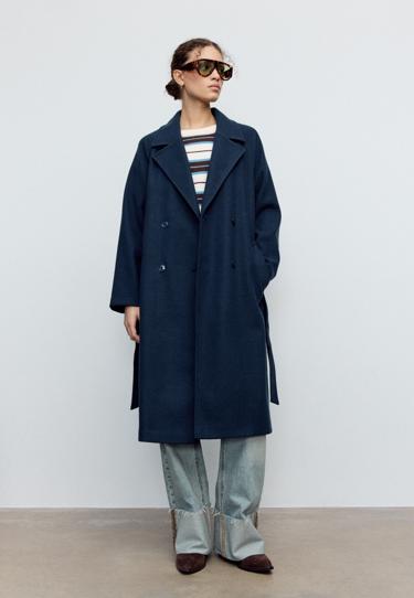 Stradivarius Тренч из мягкой ткани купить с доставкой.