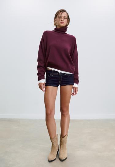 Stradivarius Базовый свитер с высоким воротником