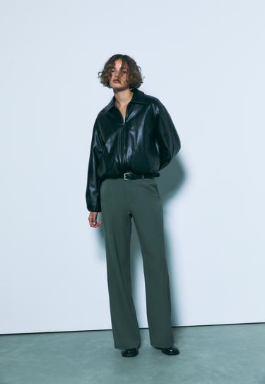 Stradivarius Прямые струящиеся брюки с поясом купить с доставкой.