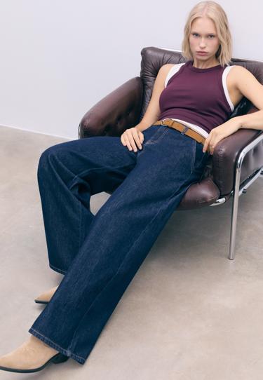 Stradivarius Джинсы свободного кроя с ремнем купить с доставкой.