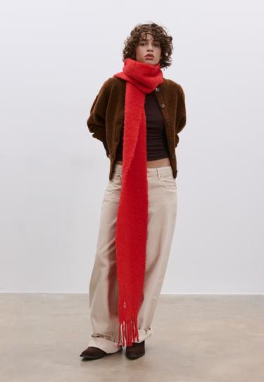 Stradivarius Трикотажный кардиган с широкими рукавами