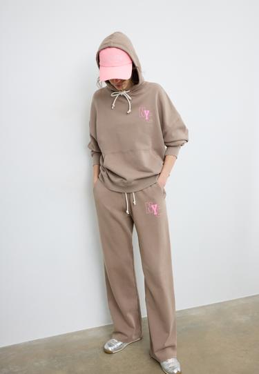 Stradivarius Толстовка с капюшоном с эффектом выцветания