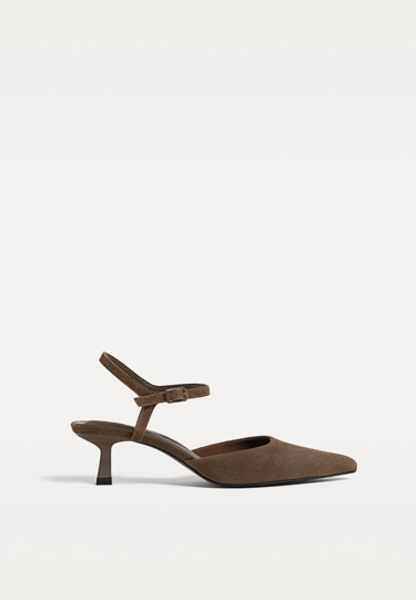 Stradivarius Замшевые туфли KITTEN HEEL