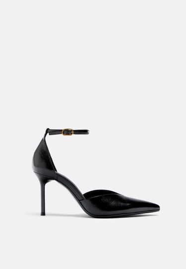 Stradivarius Кожаные туфли на шпильке