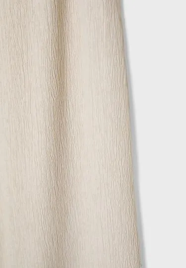 Брюки прямого кроя с эффектом помятости- Заказать в России