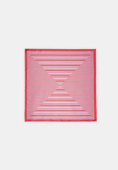 Комбинированный платок в полоску- Заказать в России