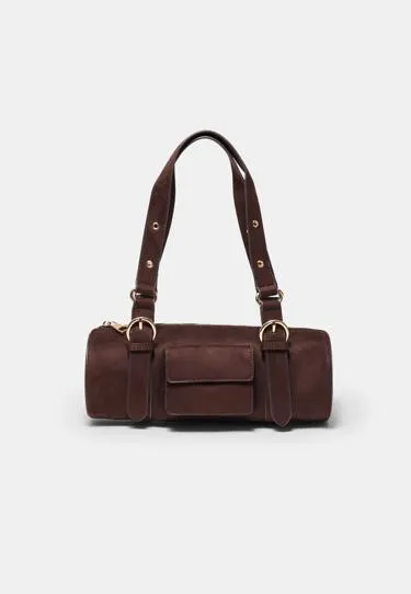 Сумка-боулинг с металлическими деталями- Заказать в России