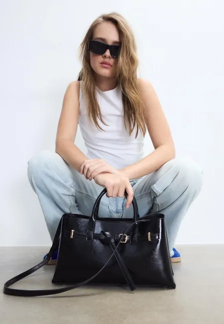 Сумка-тоут с поясом- Заказать в России