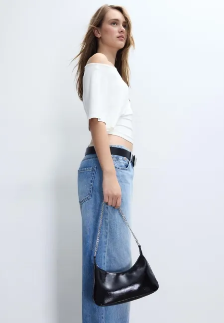 Сумка через плечо с цепочками- Заказать в России