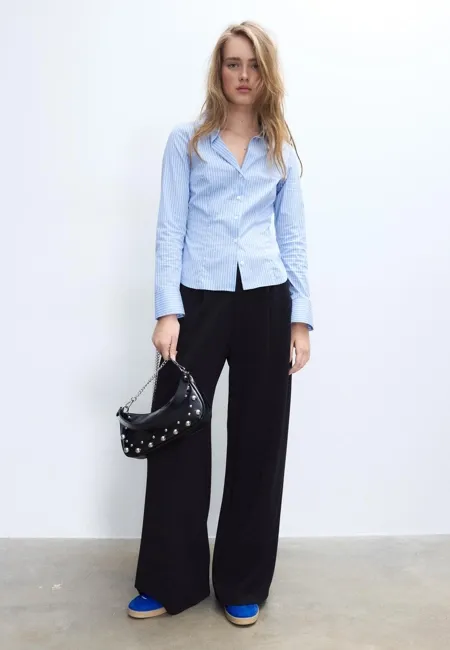 Сумка на плечо «луна» с заклепками- Заказать в России