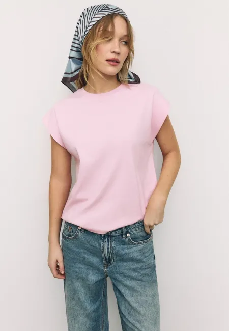 Базовая футболка со спущенным рукавом B06- Заказать в России