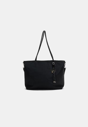 Stradivarius Сумка-шопер с брелоком