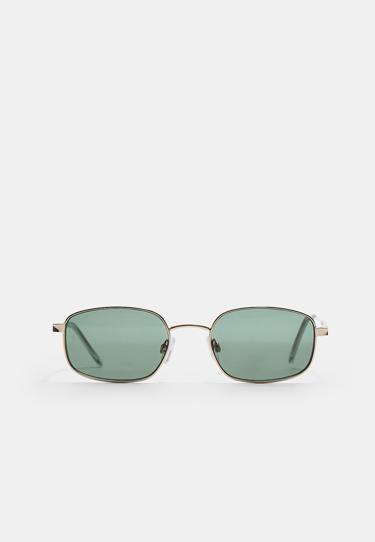 Stradivarius Металлические прямоугольные солнцезащитные очки купить с доставкой.