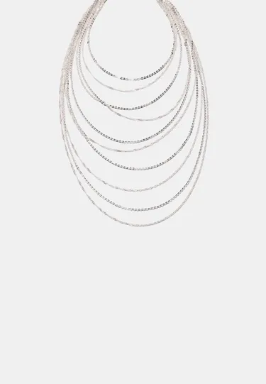 Длинное многорядное ожерелье- Заказать в России