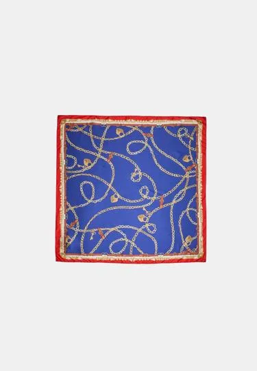 Шелковый платок с цепями- Заказать в России