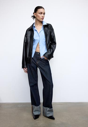 Stradivarius Приталенная базовая рубашка