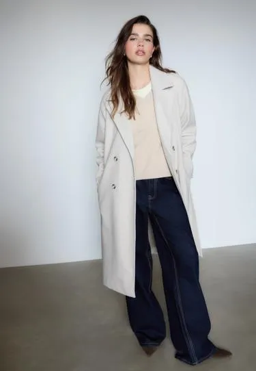 Тренч из мягкой ткани