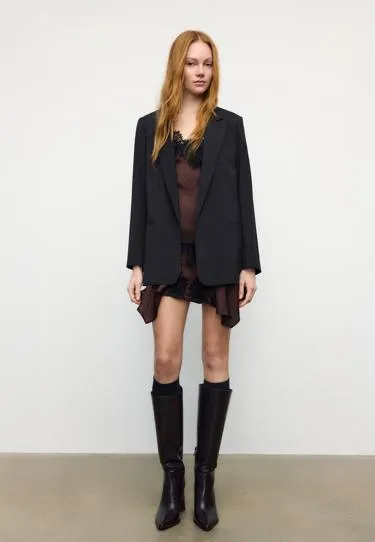 Пиджак свободного кроя в полоску- Заказать в России