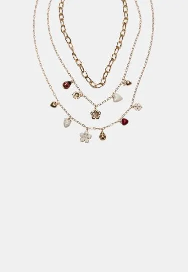 Набор из 3 колье с подвесками- Заказать в России