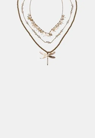 Набор из 3 колье «стрекоза»- Заказать в России