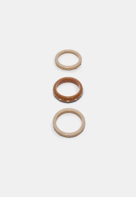 Набор из 3 жестких браслетов с шипами- Заказать в России