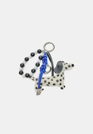 Брелок-подвеска «собака в горошек»