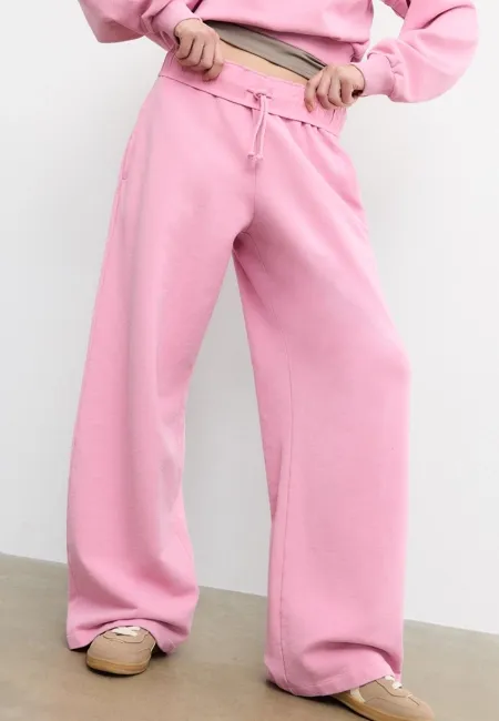 Брюки-джоггеры прямого кроя с эффектом потертости