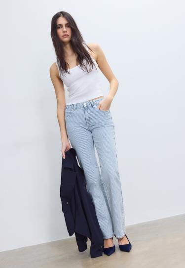 Stradivarius D98 джинсы прямого кроя