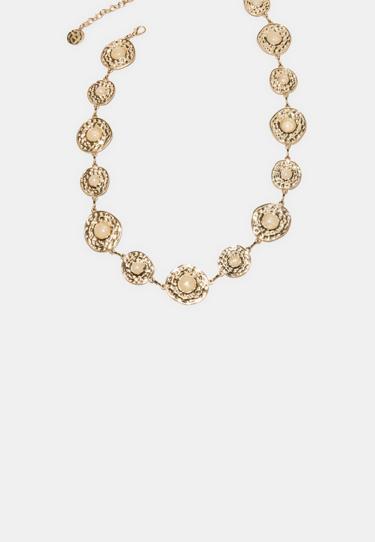 Двухцветный металлический ремень