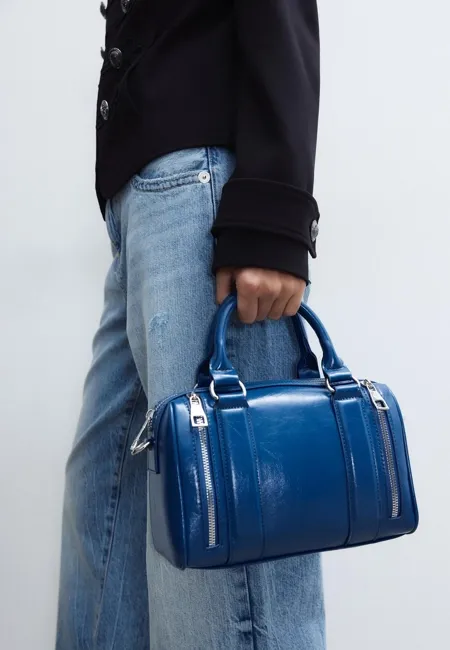 Сумка через плечо с молниями- Заказать в России